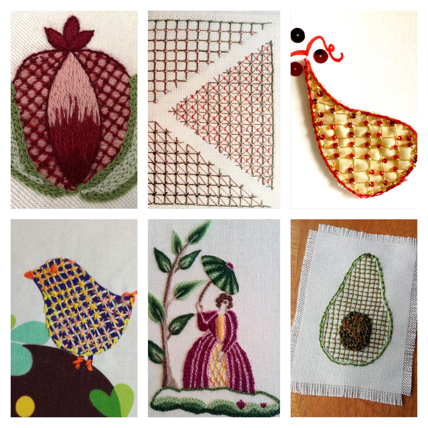 Stitch of the Month for June Jacobean Couching Stitch Birmingham