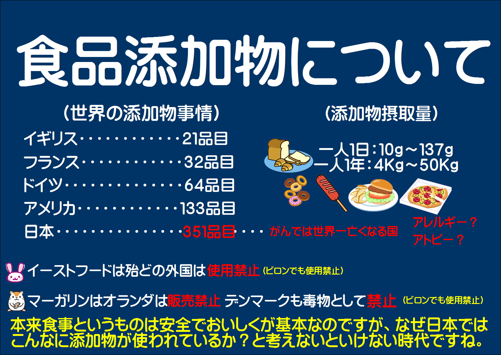 ランチパックは体に悪い？添加物がやばい？社長すら食べない噂は本当？ | ちそう 添加物 | 添加物 | 安心・安全な原材料を使ったパンとケーキの店ビロン(小松)