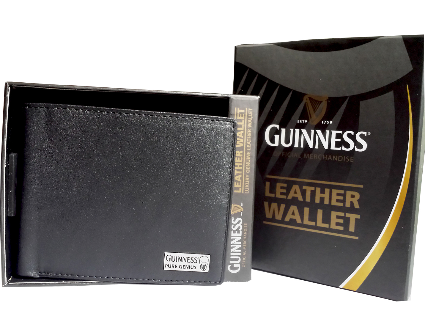 Guinness Leather Wallet Pure Genius