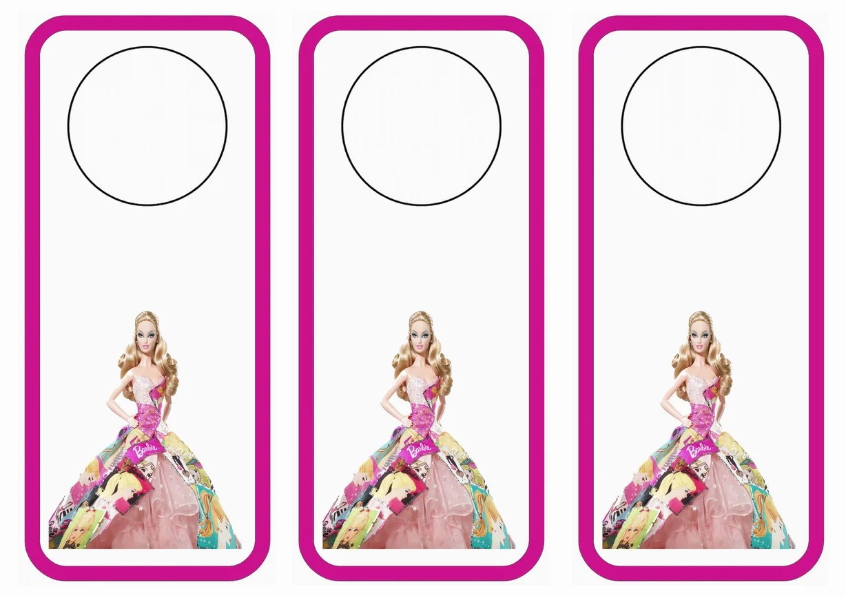Barbie Door Hangers | Birthday Printable