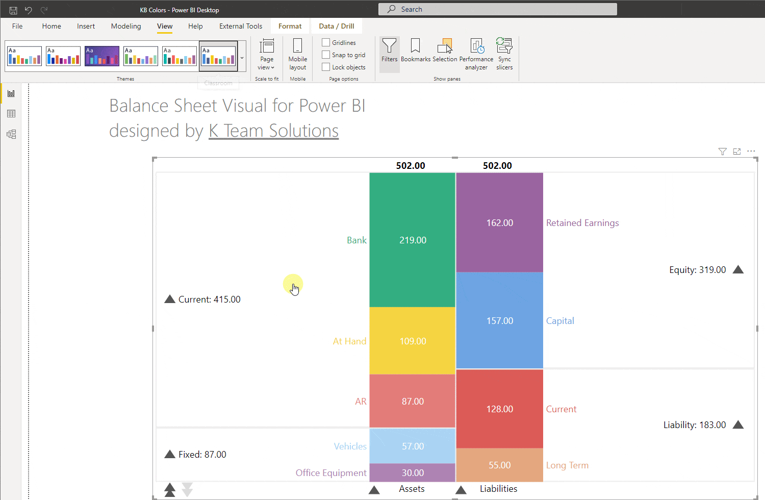 Balance Sheet Colors in Power BI BI Samurai