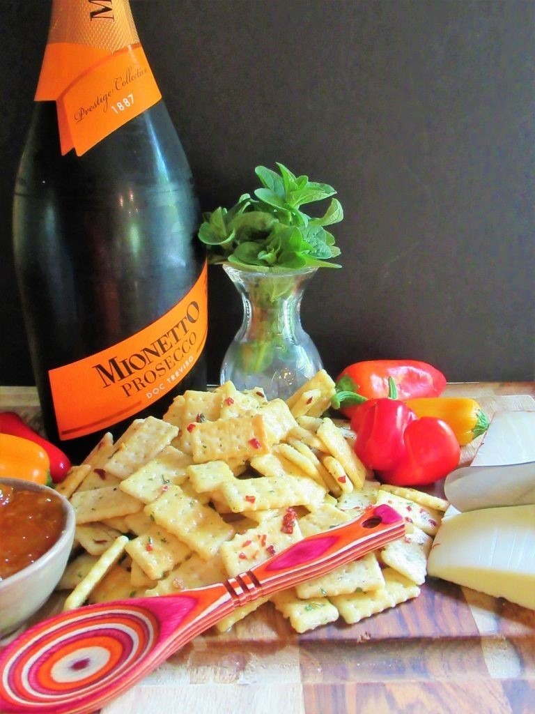 Firecrackers Spicy Mini Club Cracker Snacks Biscuits and Bubbly