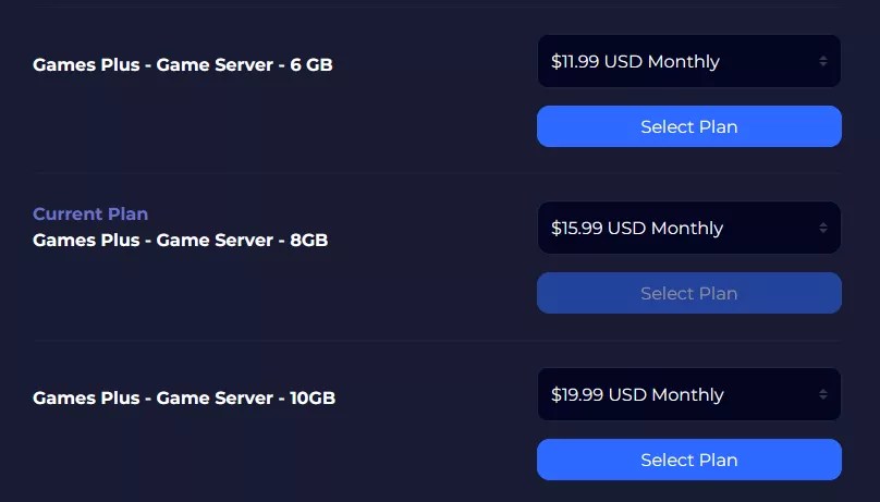 How to upgrade or downgrade a server - Knowledgebase - BisectHosting