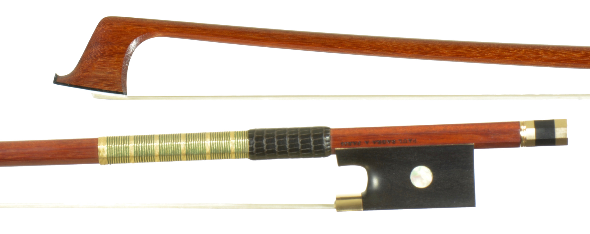 Goldmounted violin bow by the talented maker, Paul Sadka