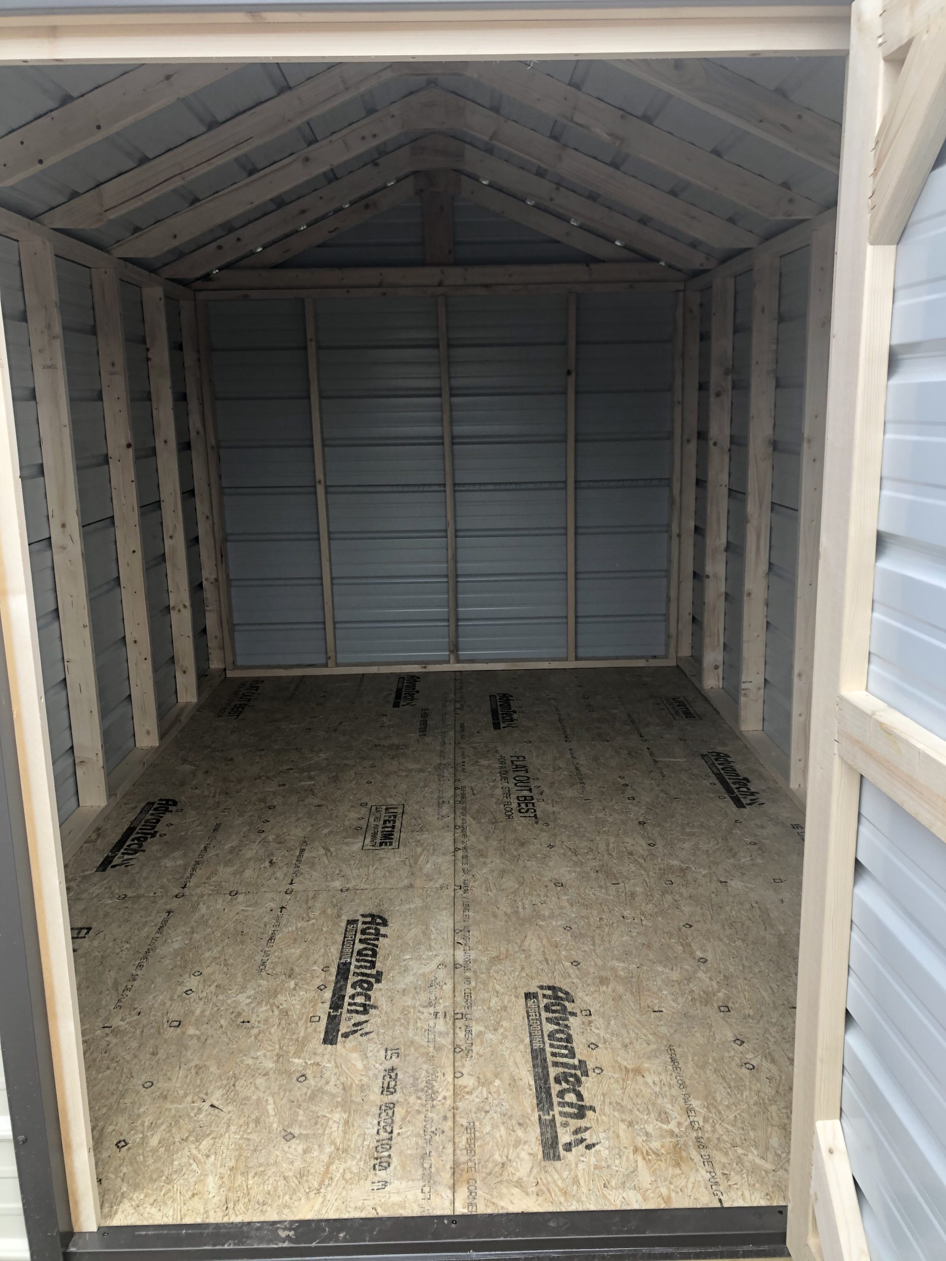 Best Value Shed 8' x 12' Portable Storage Solutions Bison Build