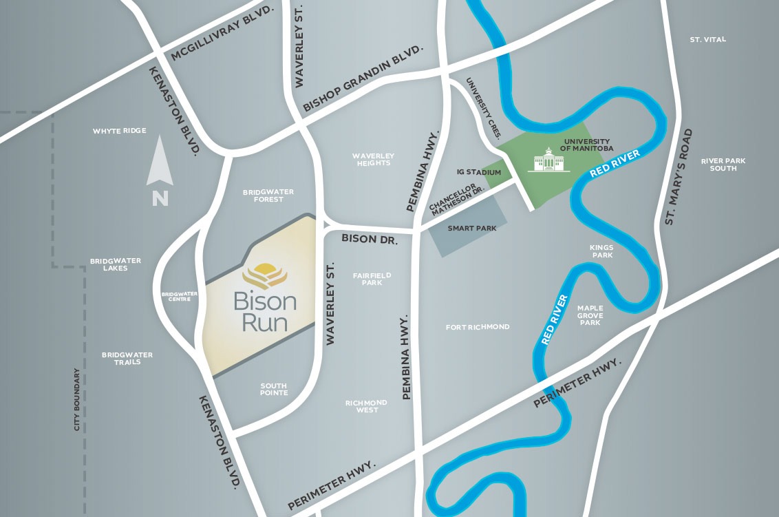 BisonRunLocationMap Bison Run