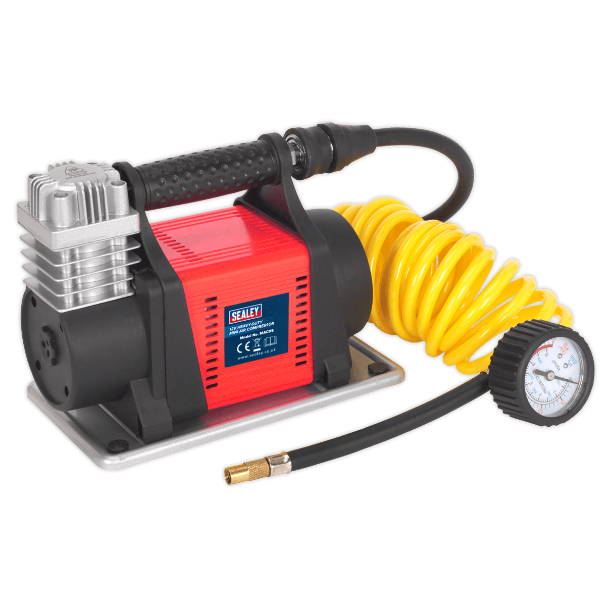 Sealey MAC05 Mini Air Compressor/Tyre Inflator 12v Heavy Duty Bison