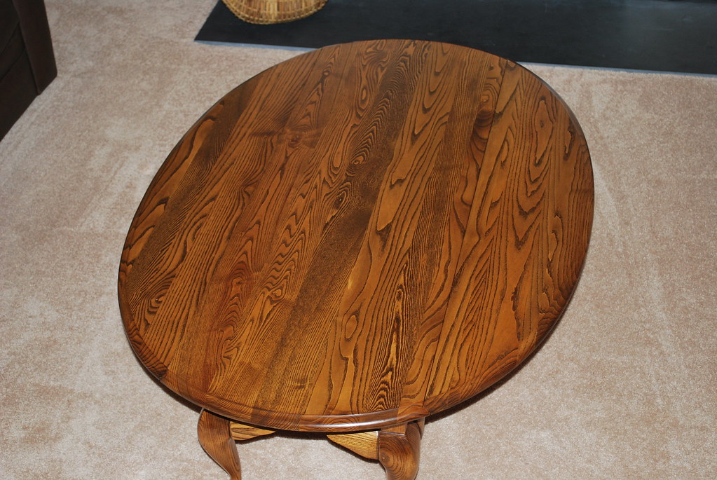 REFINISH OAK TABLE
