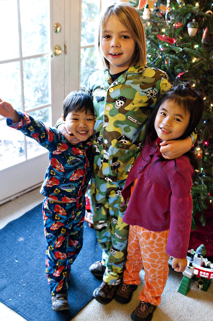 KIDS WEARING PAJAMAS