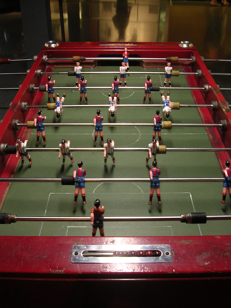 ANTIQUE FOOSBALL TABLE