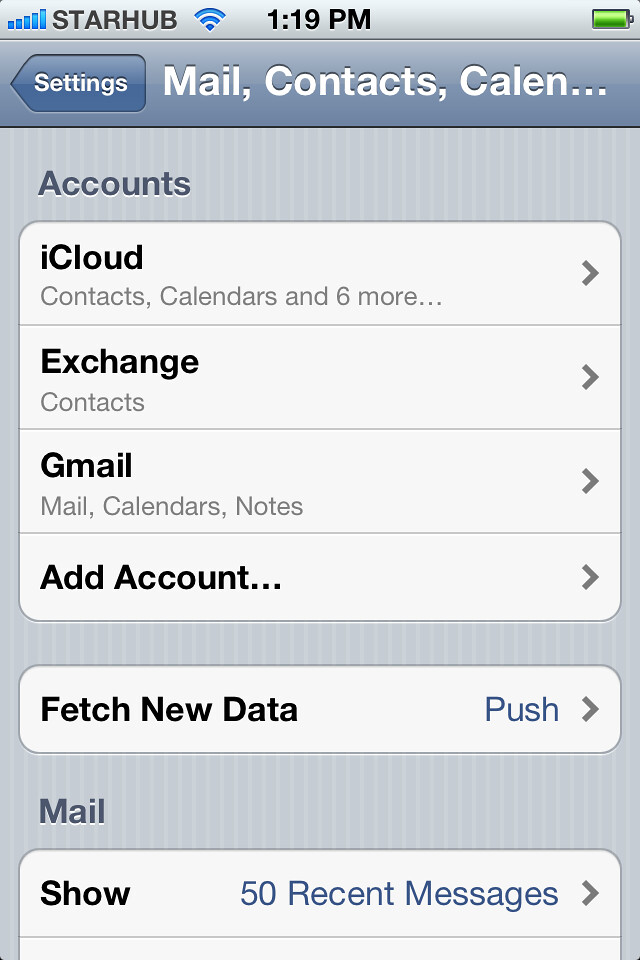 GMAIL EXCHANGE IPHONE