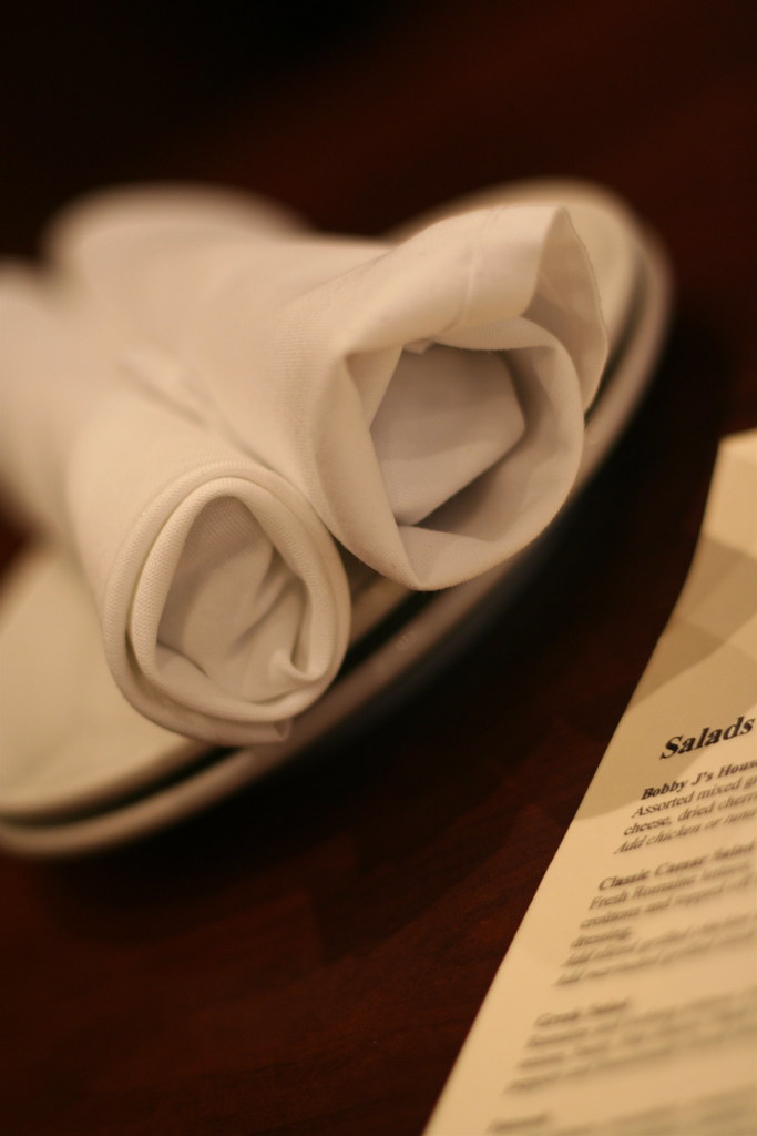 NAPKIN PLACEMENT AT DINNER TABLE NAPKIN PLACEMENT AT