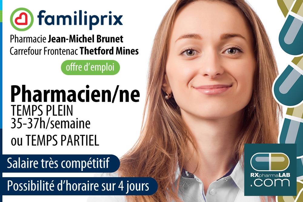 💊 1 poste en PHARMACIE, c'est RXpharmaLAB, faitesvous remarquer