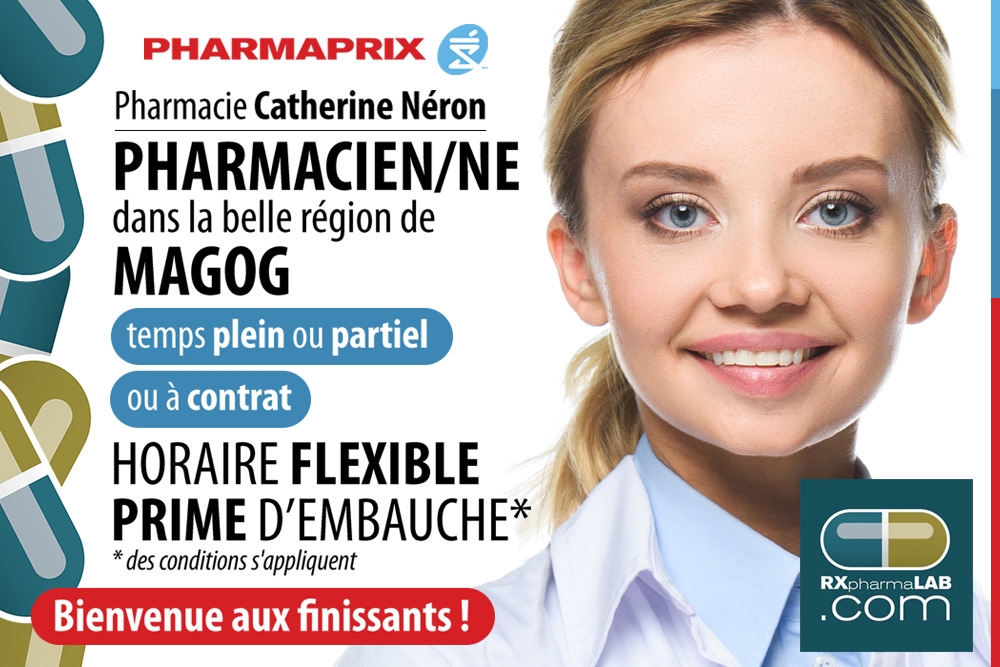 Emplois en PHARMACIE ATP poste à l'OPQ et plusieurs pharmacies