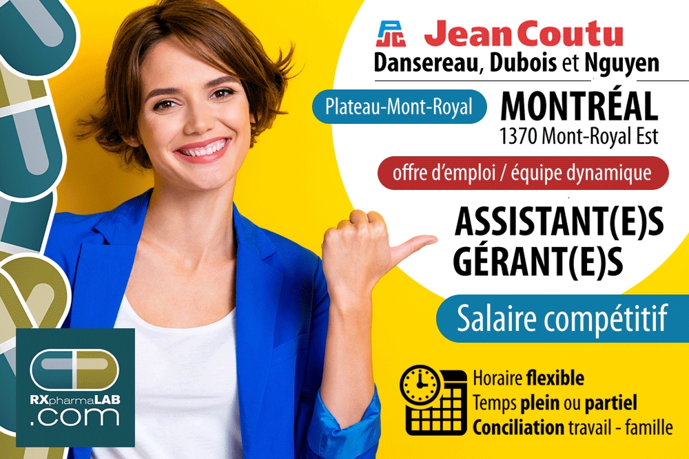 Emplois en PHARMACIE ATP poste à l'OPQ et plusieurs pharmacies