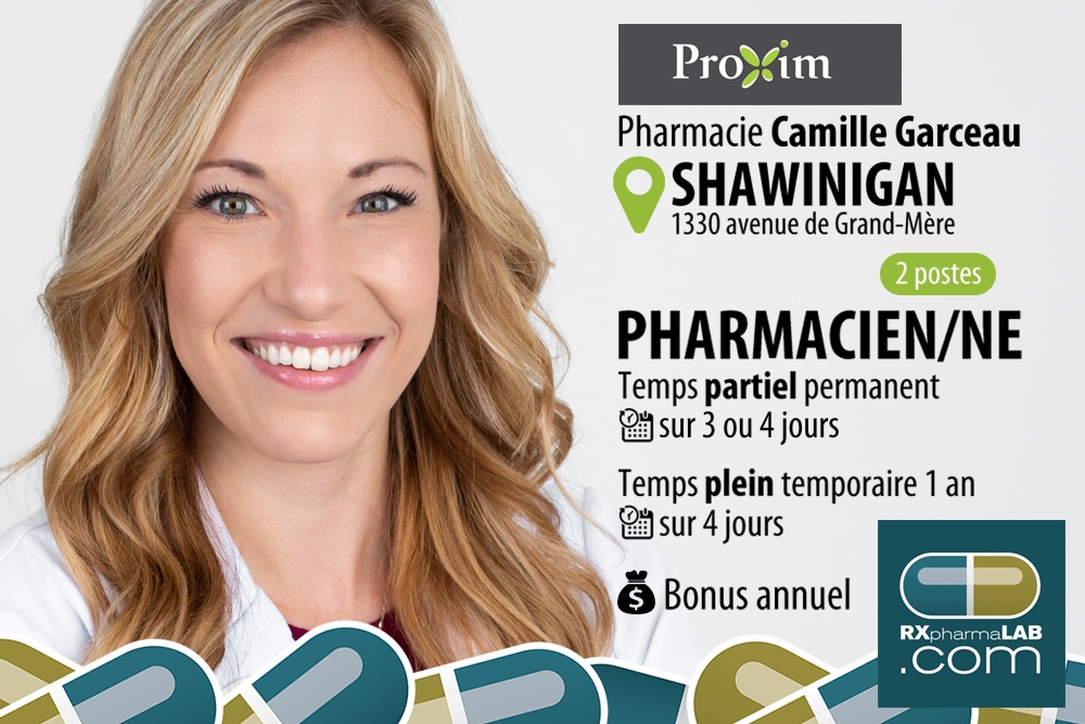 ATP, pharmacien(ne)s et EMPLOIS hors laboratoire en PHARMACIE partout