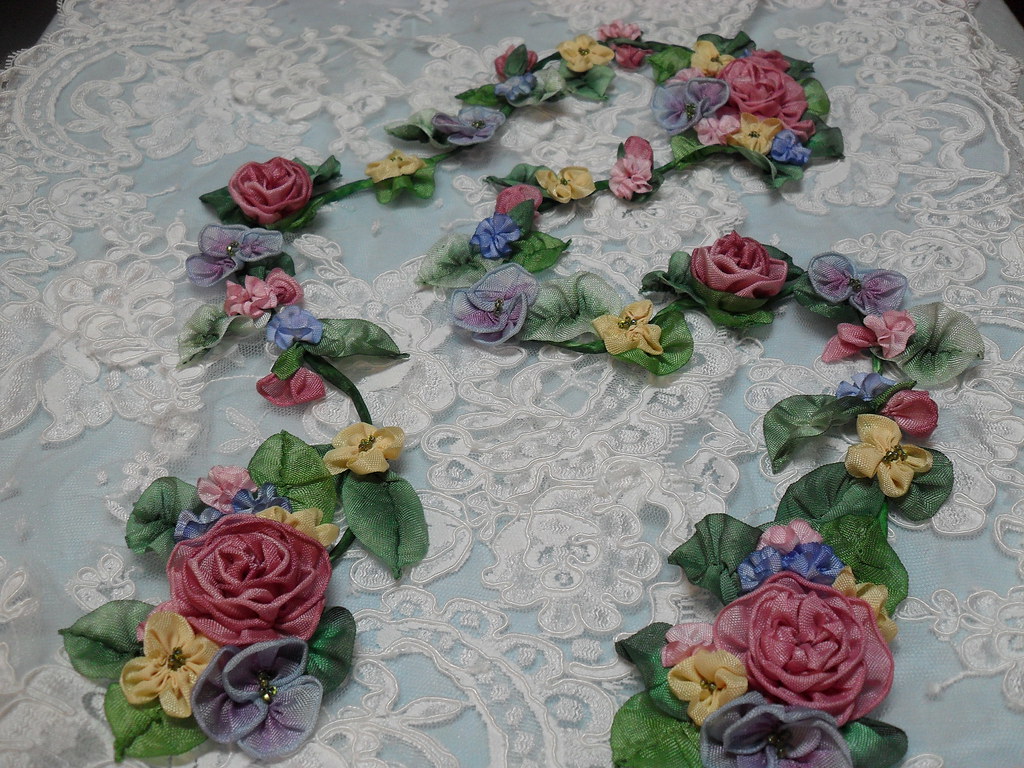 RIBBON EMBROIDERY FLOWERS FLOWERS PICTURES FOR KIDS
