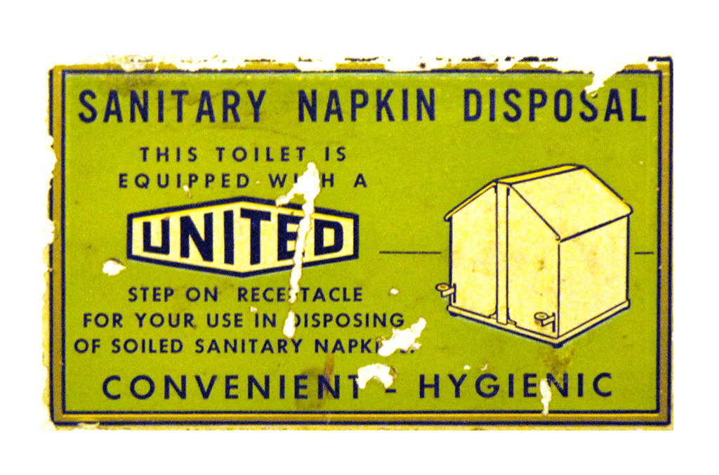 GIRLS WEARING SANITARY NAPKINS. SANITARY NAPKINS ANTIQUE NAPKIN HOLDER