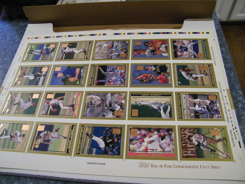 BASEBALL CARD SHEETS BASEBALL CARD SHEETS