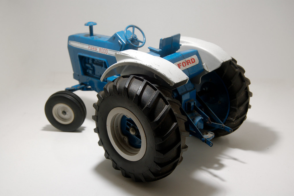 Die cast metal ford tractors