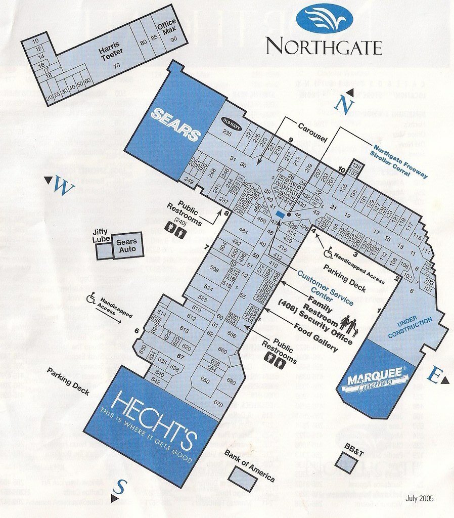 Map Of Northgate Mall 24 HOUR FITNESS NORTHGATE 24 HOUR FITNESS NORTHGATE