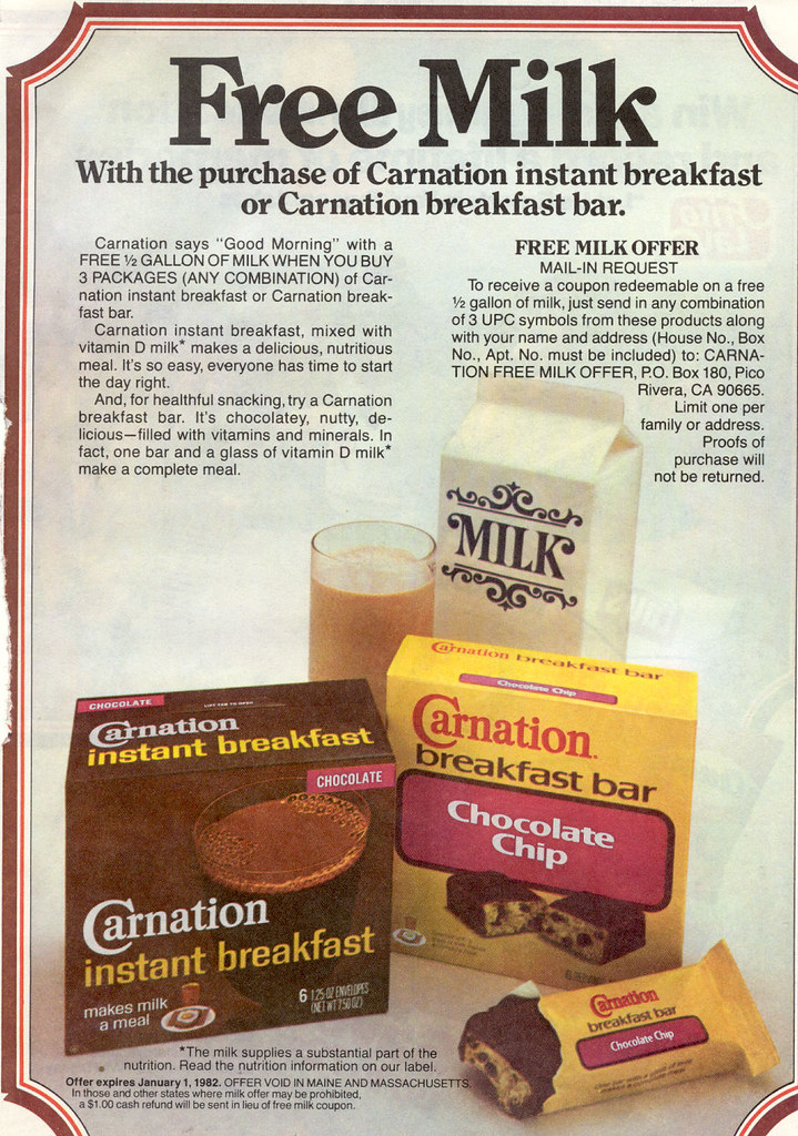 CARNATION BREAKFAST BARS