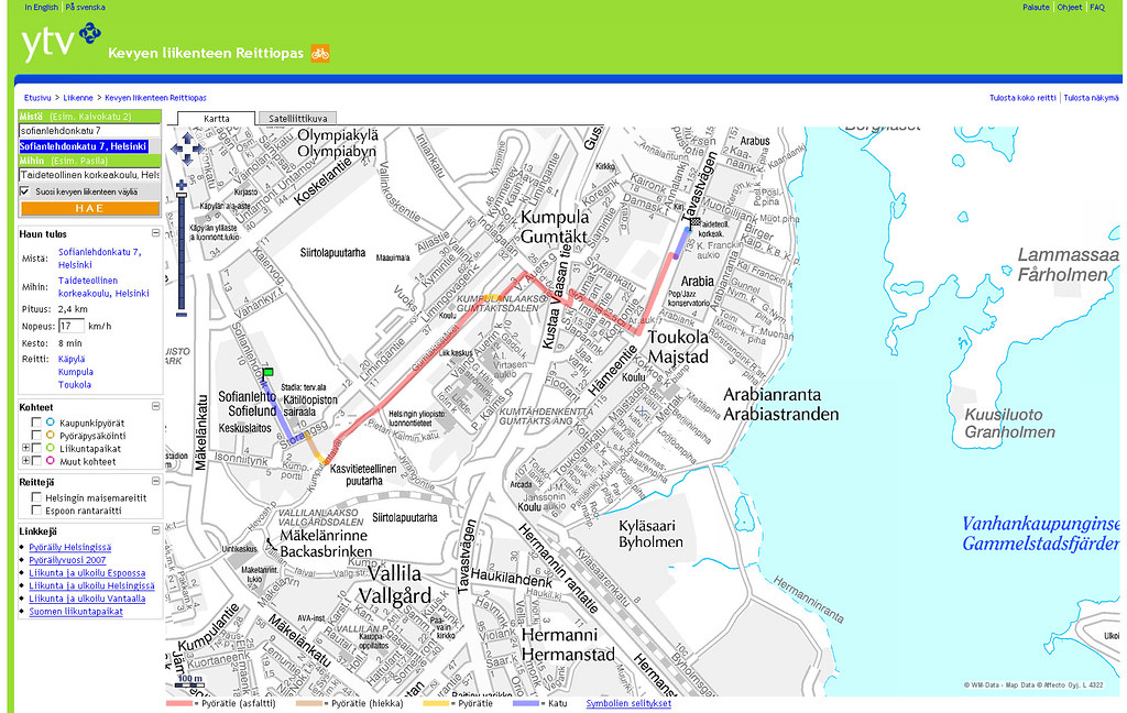 BICYCLE ROUTE PLANNER BICYCLE ROUTE PLANNER