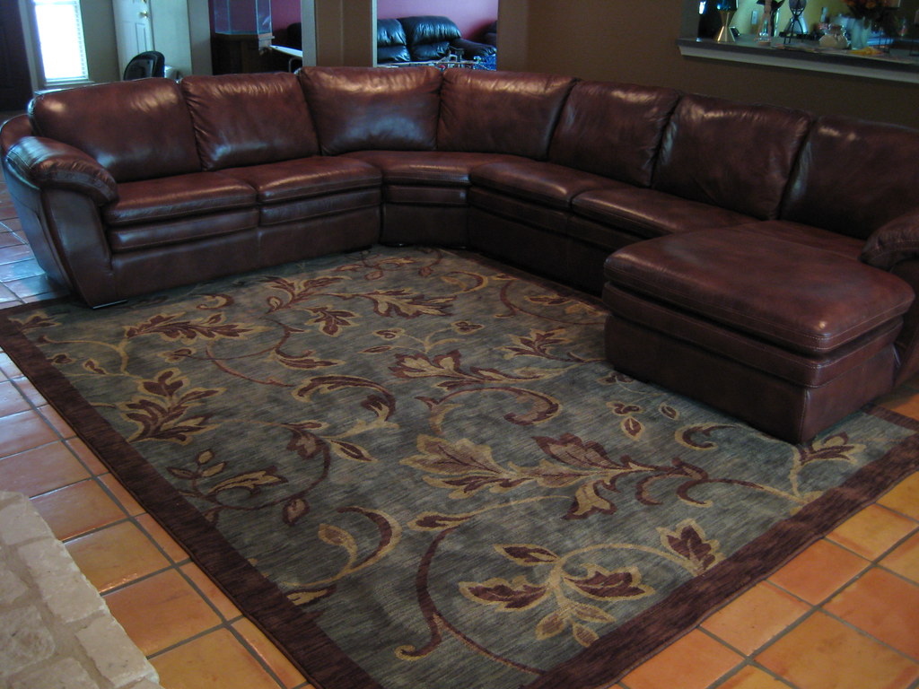 BLUE BROWN AREA RUGS