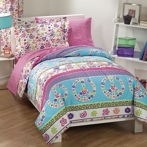 Peace Sign Bedding In A Bag PEACE SIGN BEDROOM SET Peace Sign Bedroom Set Bedroom Wall Colors