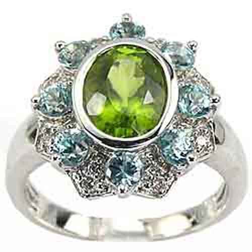 Aquamarine Peridot Ring AMAZING WEDDING RINGS Blog.hr
