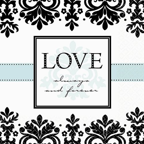 BLACK AND WHITE DAMASK PAPER NAPKINS BLACK AND WHITE Black And