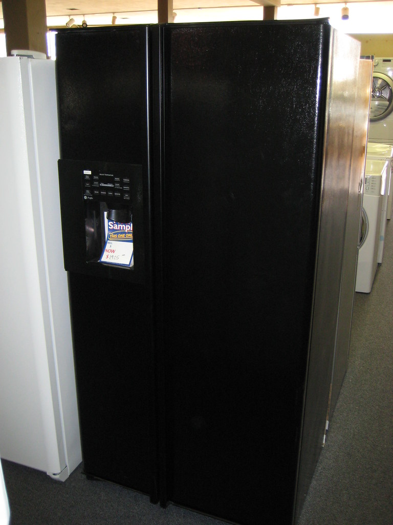 GE PROFILE REFRIGERATOR BLACK REFRIGERATOR BLACK BOTTOM FREEZERS