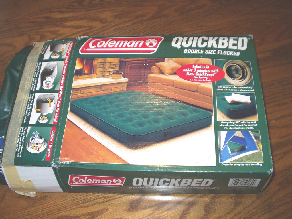 COLEMAN QUICKBED AIR MATTRESS COLEMAN QUICKBED AIR MATTRESS. SLEEPING