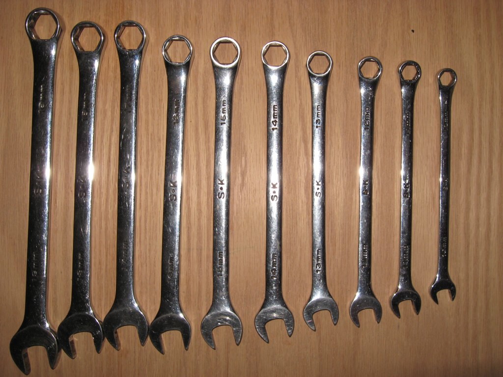 SK WRENCH SET. WRENCH SET - ALLIGATOR CHECKBOOK COVER