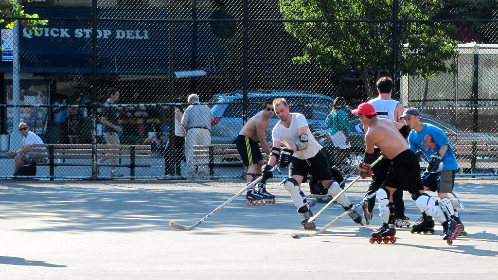 ROLLER HOCKEY. HOCKEY AREA OF A HOCKEY RINK