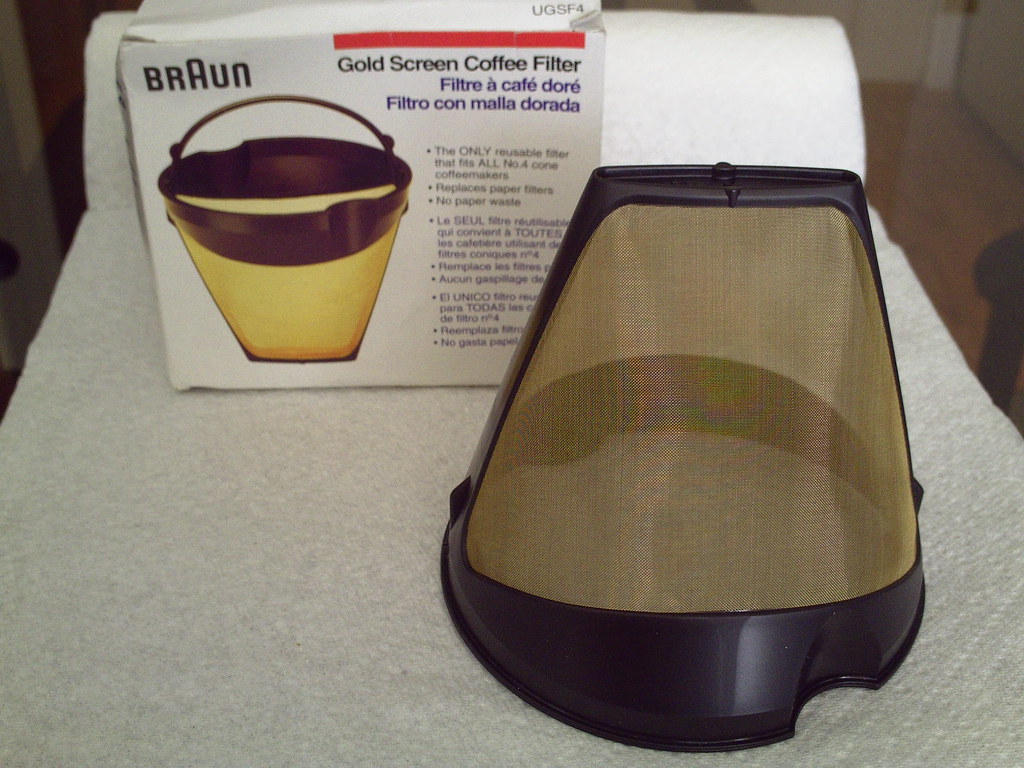 BRAUN GOLD COFFEE FILTER. COFFEE FILTER BEST ND FILTER FOR WATERFALLS