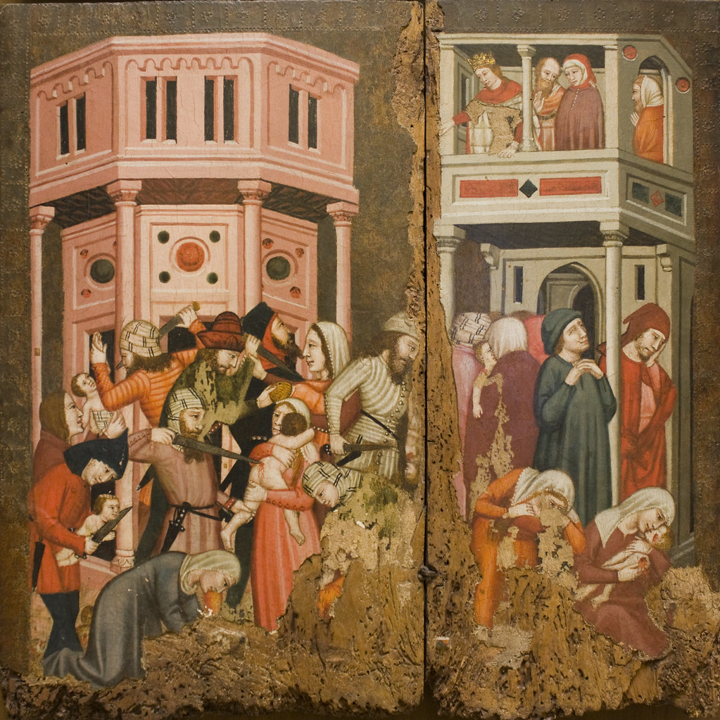 KING HEROD KILLING BABIES. KING HEROD BABIES PUSHCHAIRS
