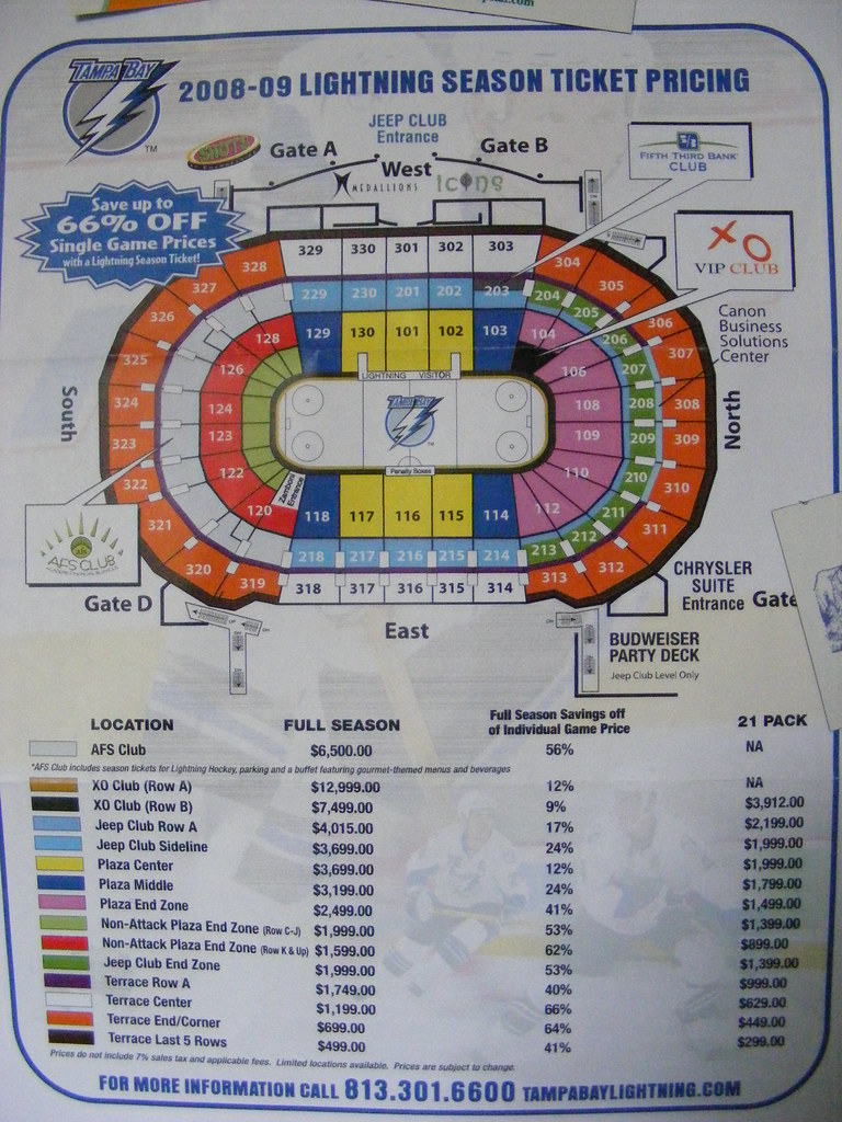 TAMPA BAY LIGHTNING HOCKEY TICKET. TAMPA BAY LIGHTNING BACKYARD ICE HOCKEY RINKS