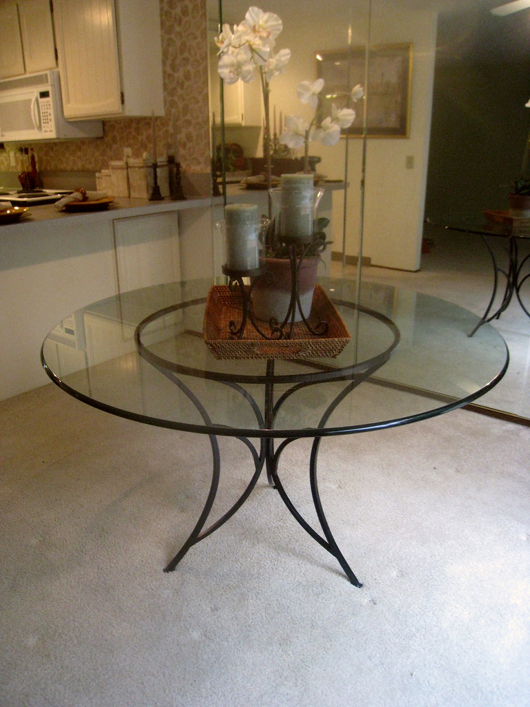 48 GLASS TOP TABLE