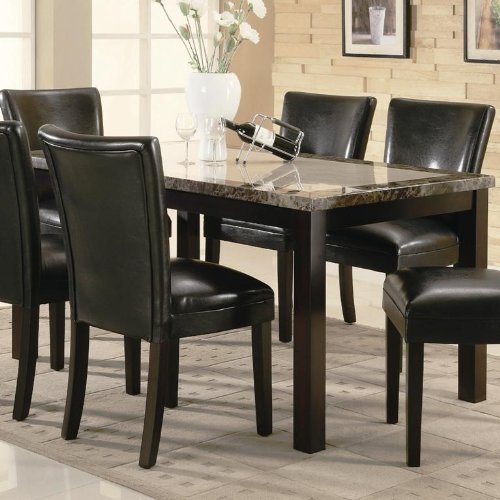 ITALIAN MARBLE DINING ROOM TABLE. DINING ROOM TABLE