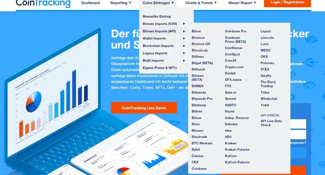 CoinTracking Erfahrungen Kosten, Steuern & Support