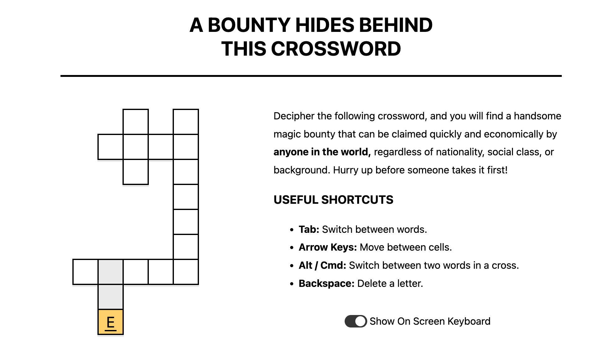 GitHub handsomelatino/bitcoincrossword Bitcoin Crossword