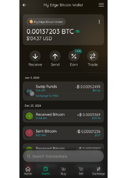 Edge Mobile Wallet - Mobile - Android - Choose Your Wallet - Bitcoin