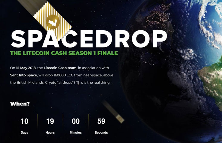 Litecoin Cash (LCC) Cryptocurrency Spacedrop Happens on