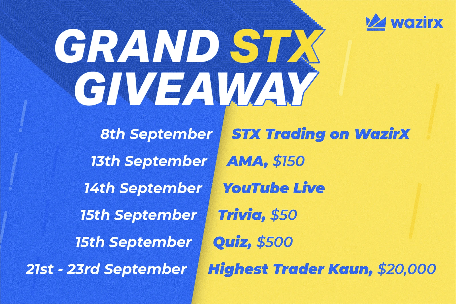 WazirX Listed Stacks (STX) And Conduct Grand 26,900 Worth STX Giveaway
