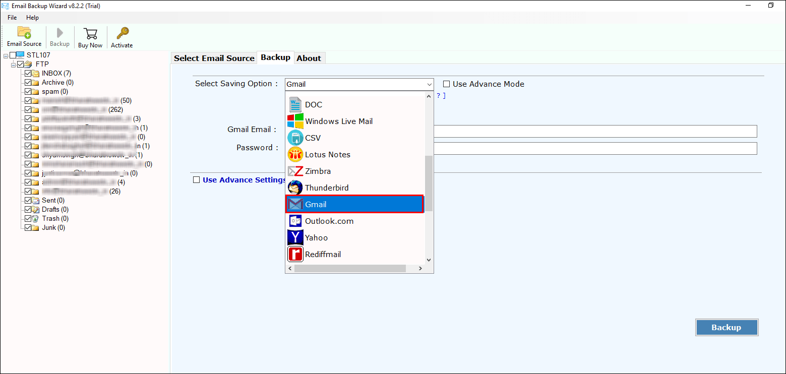 FTP to Gmail Account Migration Export / Import FTP Emails to Gmail