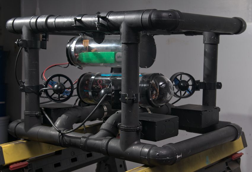 ROV Frame Construction using PVC pipe