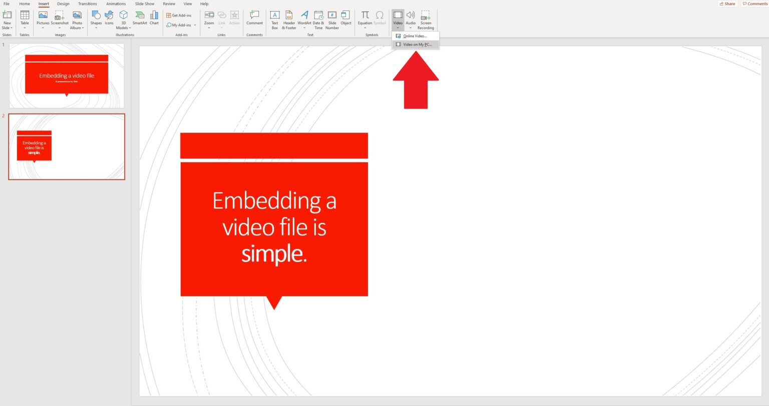 How to embed a video in PowerPoint from YouTube, PC, or Mac
