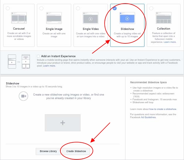 How to make a slideshow on Facebook Biteable