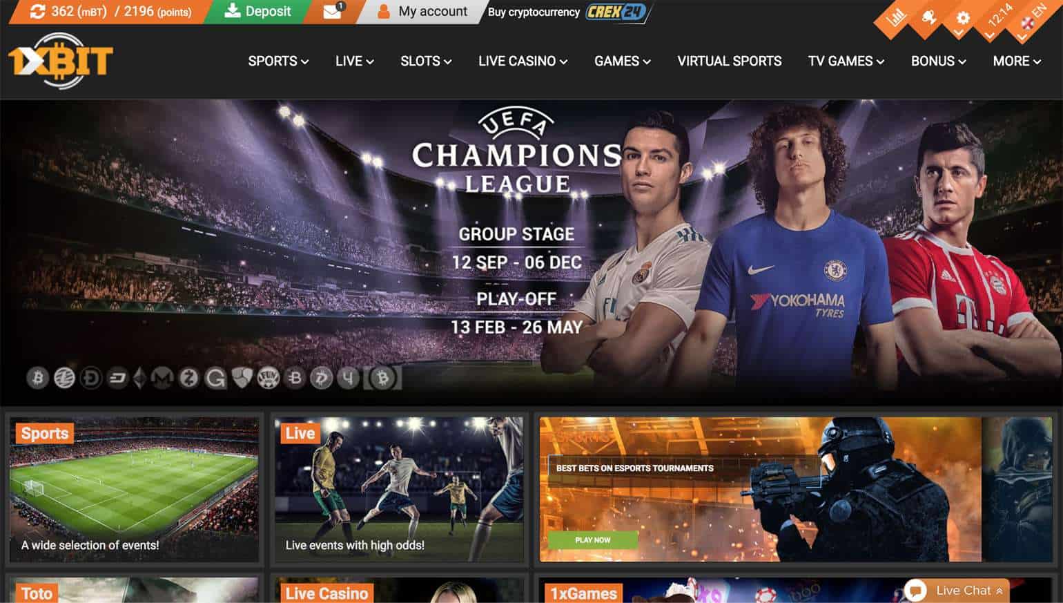 1xbit Crypto Sportsbook Review Not BitEdge